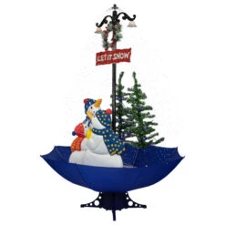 Northlight Lighted Musical Snowing Let It Snow Snowmen In Umbrella Base Christmas Decoration - 5.5' -Northlight Sale Store northlight r93908 2 94852.1677320478