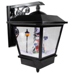 Northlight 17.75" Lighted And Musical Wall Mounted Snowing Christmas Street Lamp -Northlight Sale Store northlight r93941 6 97998.1667549887