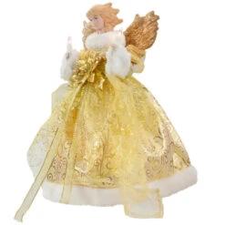 Lighted Angel Christmas Tree Topper - Gold - 12" - Clear Lights -Northlight Sale Store northlight ri92240 3 58854.1636546323