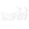 Northlight 3-Piece Lighted Reindeer And Sleigh Outdoor Christmas Decoration Set