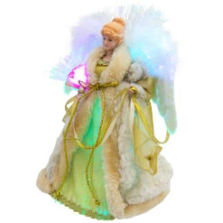 Northlight Color-Changing Fiber Optic Angel Christmas Tree Topper - 12" - Gold -Northlight Sale Store northlight rp97050 02 2 84613.1727404100