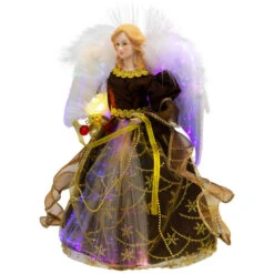 Northlight Color Changing Fiber Optic Christmas Angel Tree Topper - 12" - Brown 10 Northlight Color Changing Fiber Optic Christmas Angel Tree Topper - 12" - Brown -Northlight Sale Store northlight rp97053 02 2 43668.1727404101
