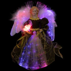 Northlight Color Changing Fiber Optic Christmas Angel Tree Topper - 12" - Brown 8 Northlight Color Changing Fiber Optic Christmas Angel Tree Topper - 12" - Brown -Northlight Sale Store northlight rp97053 on20black 01 2 10781.1727404102