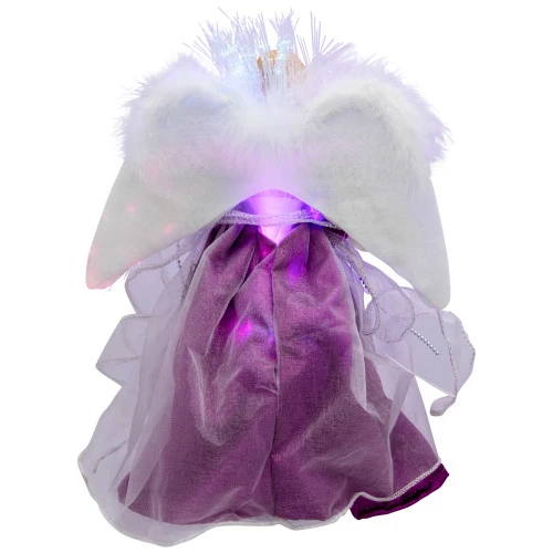 Northlight Lighted Fiber Optic Color Changing Christmas Tree Topper - 12" - Purple 6 Northlight Lighted Fiber Optic Color Changing Christmas Tree Topper - 12" - Purple - Image 6