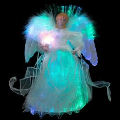 Northlight Fiber Optic Color-Changing Angel With Dove Christmas Tree Topper - 12" - White 8 Northlight Fiber Optic Color-Changing Angel With Dove Christmas Tree Topper - 12" - White -Northlight Sale Store northlight rp97057 on20black 01 2 09869.1727404099