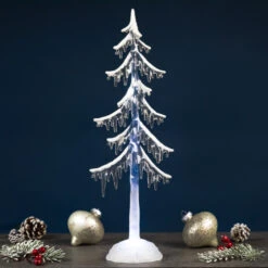 Northlight LED Lighted Acrylic Icicle Tree Christmas Decoration - 18"