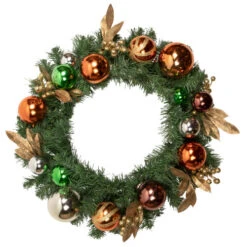 Northlight Pine Foliage With Ornaments Artificial Christmas Wreath - 24" - Unlit