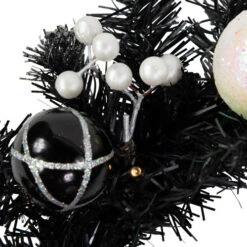 Northlight Pre-Lit Battery Operated Black Pine Christmas Wreath - 16" - Cool White LED Lights -Northlight Sale Store northlight s92630 2 22275.1684414651