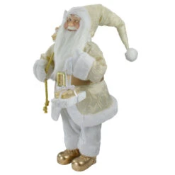Northlight 18" Gold And White Standing Santa Christmas Figure With Presents -Northlight Sale Store northlight sa88374 3 33404.1665519672