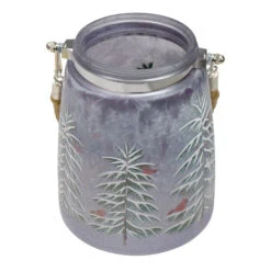 Northlight 6.25" Hand-Painted Pine Trees And Cardinals Flameless Glass Christmas Candle Holder -Northlight Sale Store northlight se91541 2 64337.1605147745