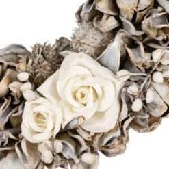 Glittered White Roses Winter Botanicals Artificial Christmas Wreath - 9.5" - Unlit -Northlight Sale Store northlight sh36212 02 04409.1699635161