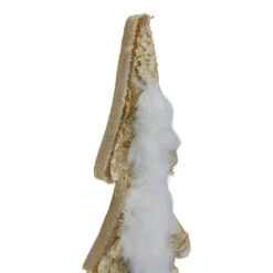Northlight Wooden Tree With Faux Fur Christmas Decoration - 13.5" - Brown And White -Northlight Sale Store northlight sh89634 2 44994.1669884313