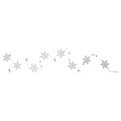 Northlight 5.25' White Glitter Dusted Snowflake Christmas Garland -Northlight Sale Store northlight sh89664 86219.1669884005