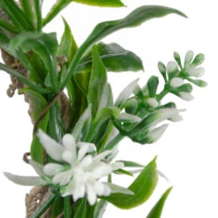 Mini Floral And Foliage Spring Wreath - 7" - Unlit - Green And White -Northlight Sale Store northlight sh91617 2 36251.1665433004