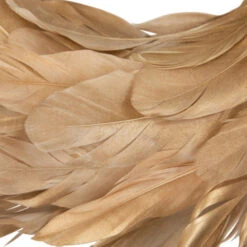 Artificial Feather Wreath - 14" - Gold -Northlight Sale Store northlight sh95464 05 38651.1706986015