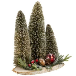 Northlight Frosted Bottle Brush Tree Trio Christmas Decoration - 10.25" -Northlight Sale Store northlight sh96111 02 46362.1720742957