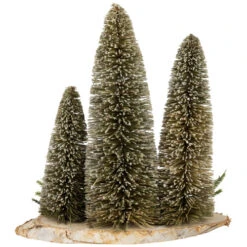 Northlight Frosted Bottle Brush Tree Trio Christmas Decoration - 10.25" -Northlight Sale Store northlight sh96111 04 32604.1720742956