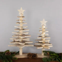 Northlight Star Cut-Outs Wooden Tree Christmas Decoration - 20.5" -Northlight Sale Store northlight sh961212c20sh96122 styled 01 14666.1725587130