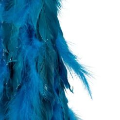 Northlight Two-Tone Layered Glitter Feather Cone Tree Christmas Decoration - 19.5" - Turquoise -Northlight Sale Store northlight sh96145 sh96148 04 96825.1727404097