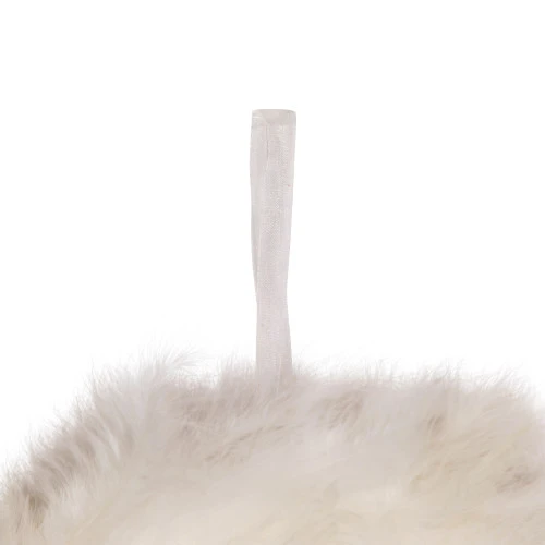 Northlight Wispy Feather Christmas Wreath - 14.5" - Unlit - Winter White 4 Northlight Wispy Feather Christmas Wreath - 14.5" - Unlit - Winter White - Image 4