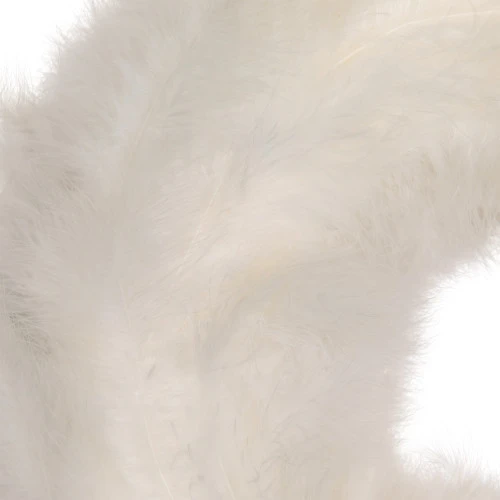 Northlight Wispy Feather Christmas Wreath - 14.5" - Unlit - Winter White 5 Northlight Wispy Feather Christmas Wreath - 14.5" - Unlit - Winter White - Image 5