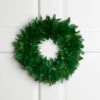 Northlight Wispy Feather Christmas Wreath - 14.5" - Unlit - Green