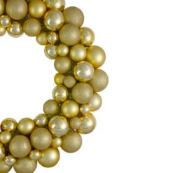 Northlight Vegas Gold 3-Finish Shatterproof Ball Christmas Wreath - 24-Inch, Unlit -Northlight Sale Store northlight sm91056 1 48763.1665610750