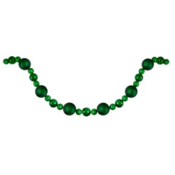 Northlight Shatterproof Ball Artificial Christmas Garland - 6' X 3.75" - Green - Unlit