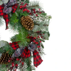Northlight Dual Plaid And Berries Artificial Christmas Wreath - 24" - Unlit 7 Northlight Dual Plaid And Berries Artificial Christmas Wreath - 24" - Unlit -Northlight Sale Store northlight sm91188 1updated 94799.1613017683