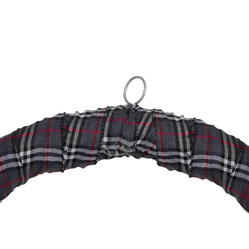 Northlight Gray And Red Plaid Artificial Christmas Wreath With Red Berries - 24-Inch, Unlit 4 Northlight Gray And Red Plaid Artificial Christmas Wreath With Red Berries - 24-Inch, Unlit - Image 4