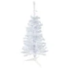Northlight 3' Pre-Lit Woodbury White Pine Slim Artificial Christmas Tree, Green Lights