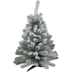 Northlight 3' Heavily Flocked Madison Pine Medium Artificial Christmas Tree, Unlit