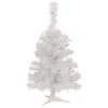Northlight 2' Lighted Rockport White Pine Artificial Christmas Tree, Green Lights