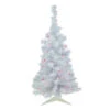 Northlight 3' Pre-lit Rockport White Pine Artificial Christmas Tree, Pink Lights