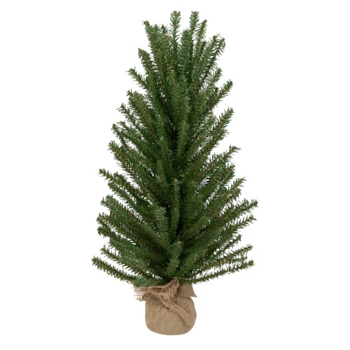 Northlight Traditional Scottsdale Mini Pine Artificial Christmas Tree With Burlap - 24" - Unlit 1 Northlight Traditional Scottsdale Mini Pine Artificial Christmas Tree With Burlap - 24" - Unlit