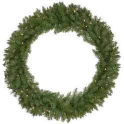 Northlight Pre-Lit Rockwood Pine Artificial Christmas Wreath, 36-Inch, Warm White LED Lights