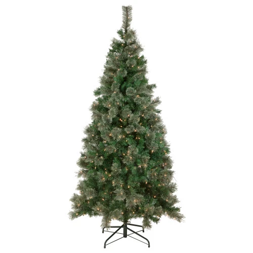 6.5' Pre-Lit Oregon Cashmere Pine Artificial Christmas Tree, Clear Lights 1 6.5' Pre-Lit Oregon Cashmere Pine Artificial Christmas Tree, Clear Lights