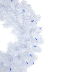 Northlight Pre-Lit Woodbury White Pine Artificial Christmas Wreath, 24-Inch, Blue Lights 7 Northlight Pre-Lit Woodbury White Pine Artificial Christmas Wreath, 24-Inch, Blue Lights -Northlight Sale Store northlight sm93089 2 64918.1671699963