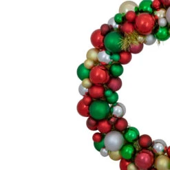 Northlight Traditional Colors 2-Finish Shatterproof Ball Christmas Wreath, 36-Inch 9 Northlight Traditional Colors 2-Finish Shatterproof Ball Christmas Wreath, 36-Inch -Northlight Sale Store northlight sm93809 5 64338.1723684244