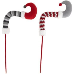 Northlight Set Of 2 Gray And Red Plush Elf Leg Christmas Picks 30" 11 Northlight Set Of 2 Gray And Red Plush Elf Leg Christmas Picks 30" -Northlight Sale Store northlight sm94878 05 23638.1696003618