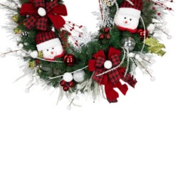 Northlight Snowmen And Icicles Pine Artificial Christmas Wreath - 40" - Unlit -Northlight Sale Store northlight sm95365 02 11762.1701019003