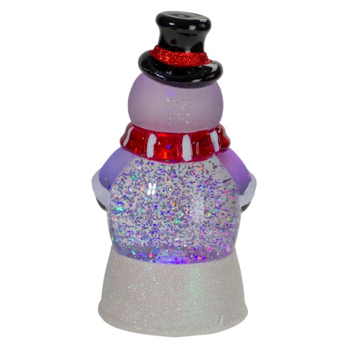 Northlight LED Lighted Color Changing Snowman Christmas Snow Globe - 7.5" 5 Northlight LED Lighted Color Changing Snowman Christmas Snow Globe - 7.5" - Image 5