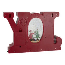 LED Lighted Joy Christmas Glitter Snow Globe - 11" - Red And Gold -Northlight Sale Store northlight sr91091 2 61089.1618414095