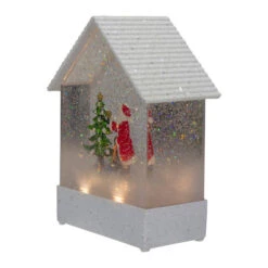 Northlight 8.25" White And Red House Shaped Christmas Snow Globe 7 Northlight 8.25" White And Red House Shaped Christmas Snow Globe -Northlight Sale Store northlight sr91094 3 61229.1605061086