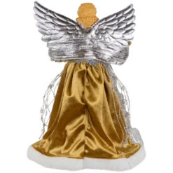 Northlight 12" Metallic Bronze And Silver Sequined Angel Christmas Tree Topper, Unlit -Northlight Sale Store northlight tj99307 04 41532.1693409625
