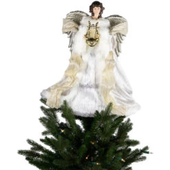 18" White And Silver Angel Christmas Tree Topper, Unlit 15 18" White And Silver Angel Christmas Tree Topper, Unlit -Northlight Sale Store northlight tj99310 on20tree 71693.1693669213