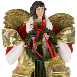 Northlight 18" Red And Green Angel With Wreath Christmas Tree Topper, Unlit 13 Northlight 18" Red And Green Angel With Wreath Christmas Tree Topper, Unlit -Northlight Sale Store northlight tj99311 05 61968.1693669213