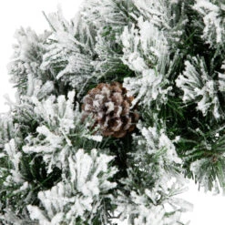 Northlight Snowy Flocked Angel Pine With Pine Cones Artificial Christmas Wreath - 36" - Unlit -Northlight Sale Store northlight v039812c20v03982 03 35892.1692025708