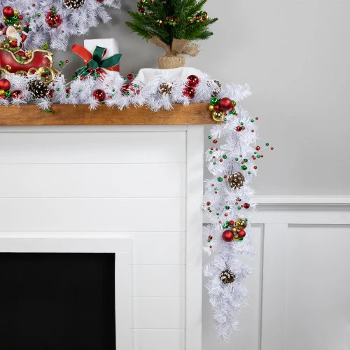 Northlight Commercial Length White Canadian Pine Artificial Christmas Garland - 100' X 8" - Unlit 3 Northlight Commercial Length White Canadian Pine Artificial Christmas Garland - 100' X 8" - Unlit - Image 3
