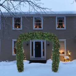 Northlight Pre-Lit Pine Artificial Christmas Archway Decoration - 9' X 8' - Clear Lights -Northlight Sale Store northlight v15924 styled 01 71273.1727577188